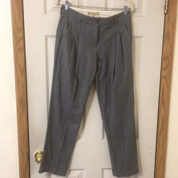 MICHAEL KORS Virgin Wool Straight Leg Pants Size US 2 - Picture 1 of 7